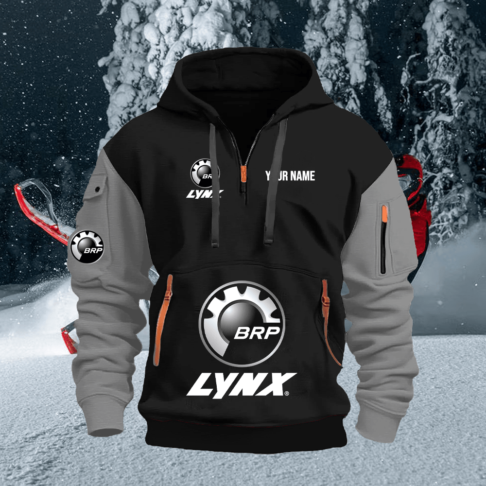 LY Custom Name Quarter Zipper Hoodie