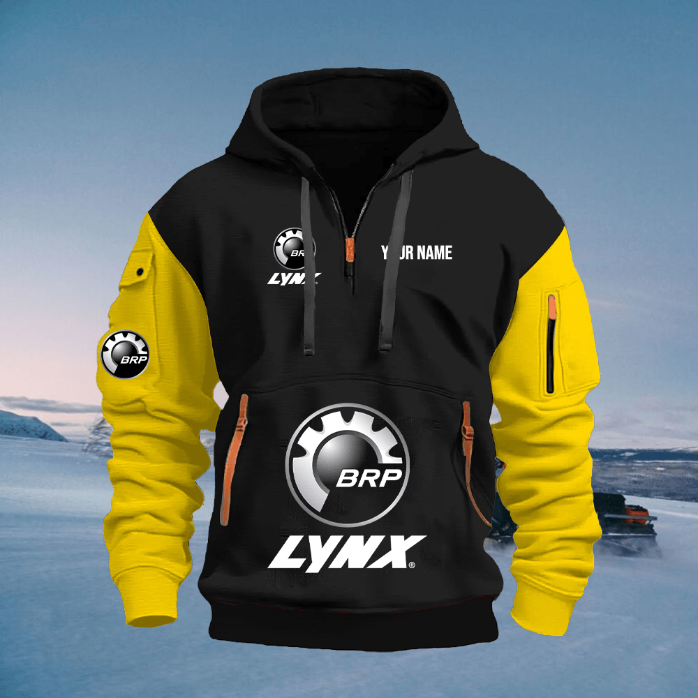 LY Custom Name Quarter Zipper Hoodie
