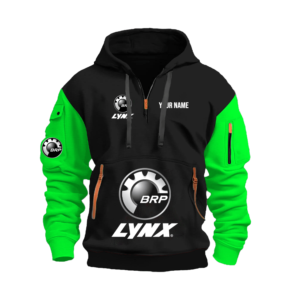 LY Custom Name Quarter Zipper Hoodie