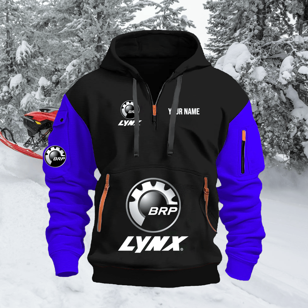 LY Custom Name Quarter Zipper Hoodie