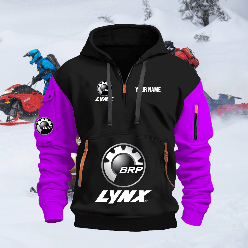 LY Custom Name Quarter Zipper Hoodie