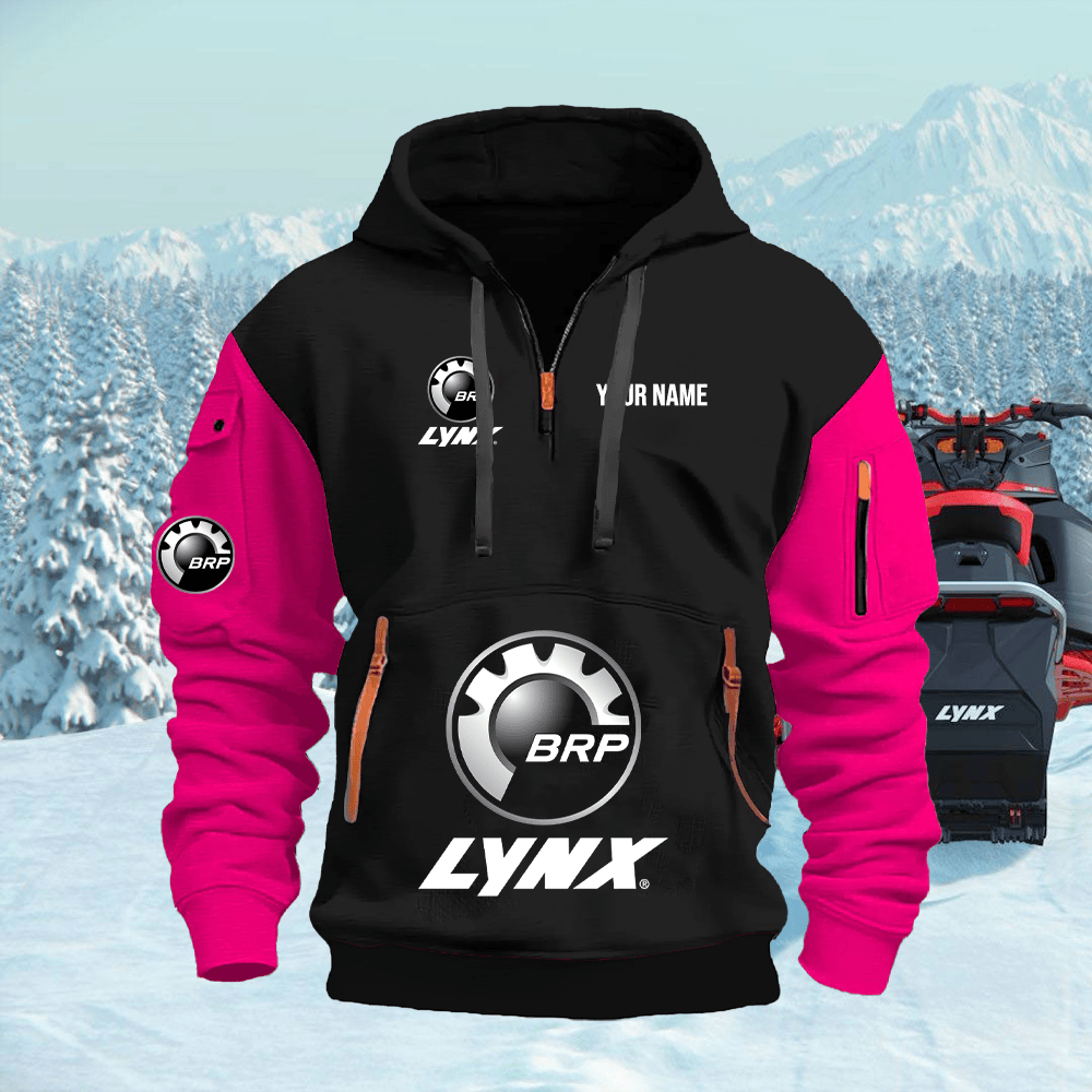 LY Custom Name Quarter Zipper Hoodie