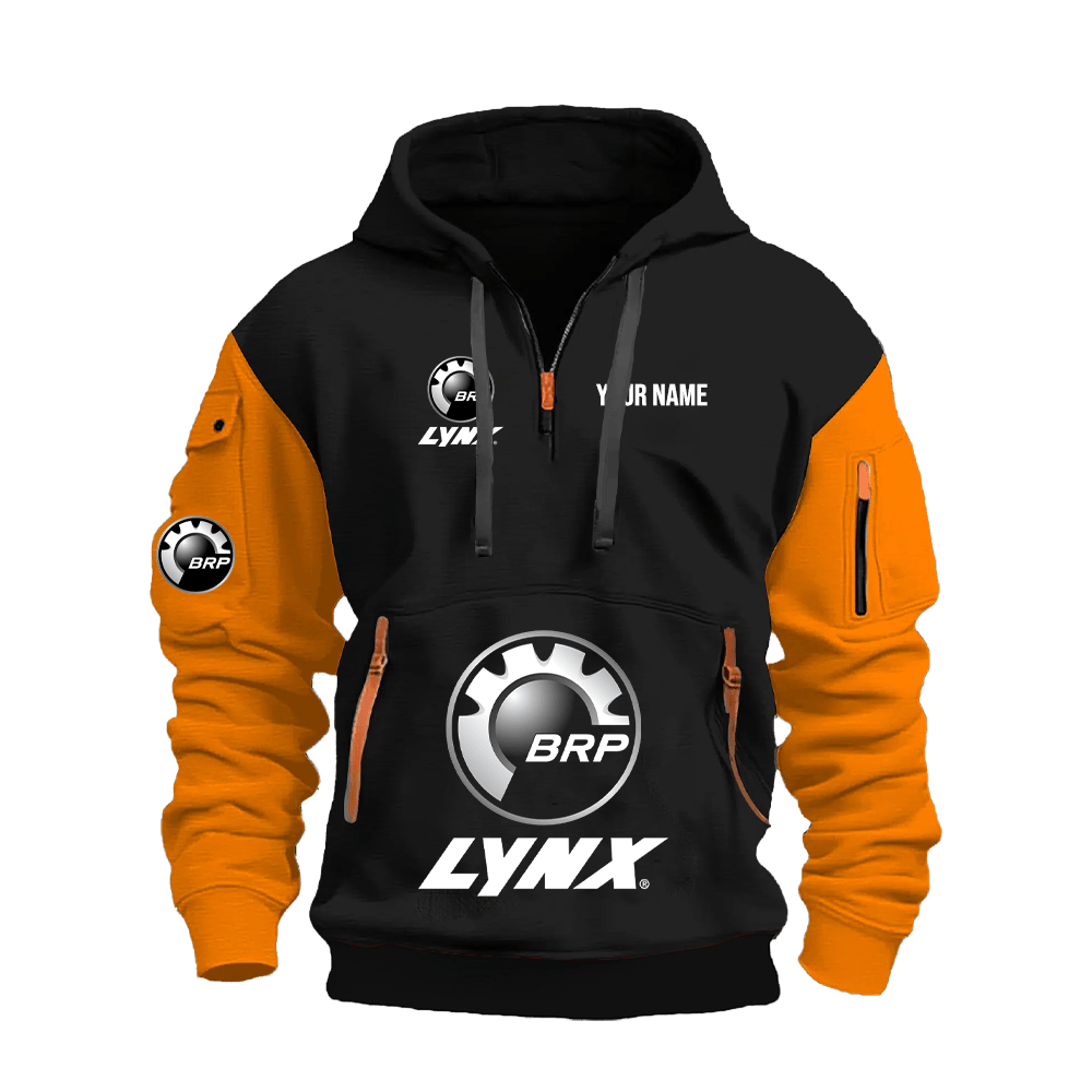 LY Custom Name Quarter Zipper Hoodie