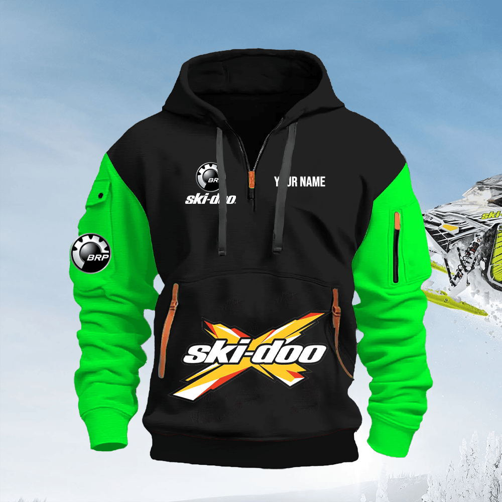 SKD Custom Print Quarter Zipper Hoodie