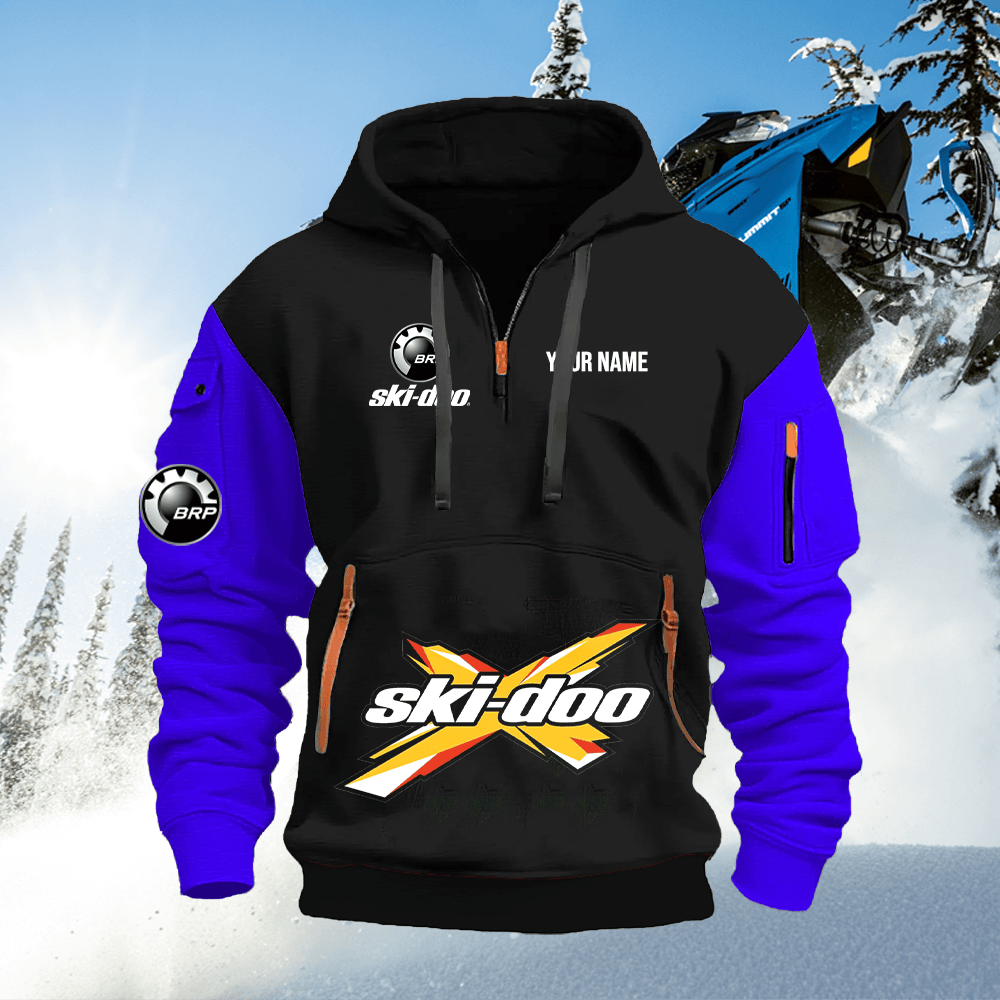 SKD Custom Print Quarter Zipper Hoodie