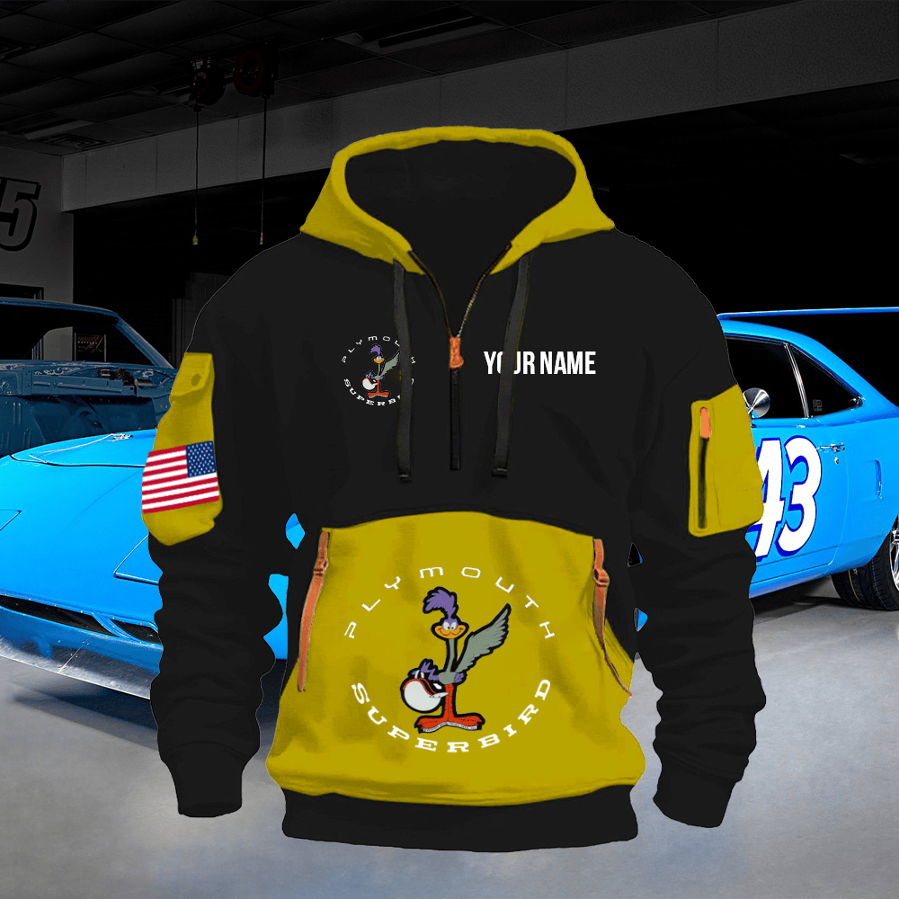 PM Print Name Quarter Zipper Hoodie