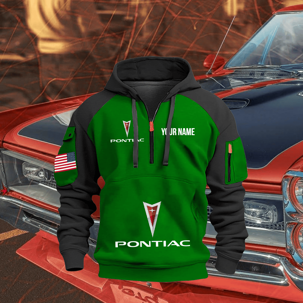 PT Custom Print Name Quarter Zipper Hoodie