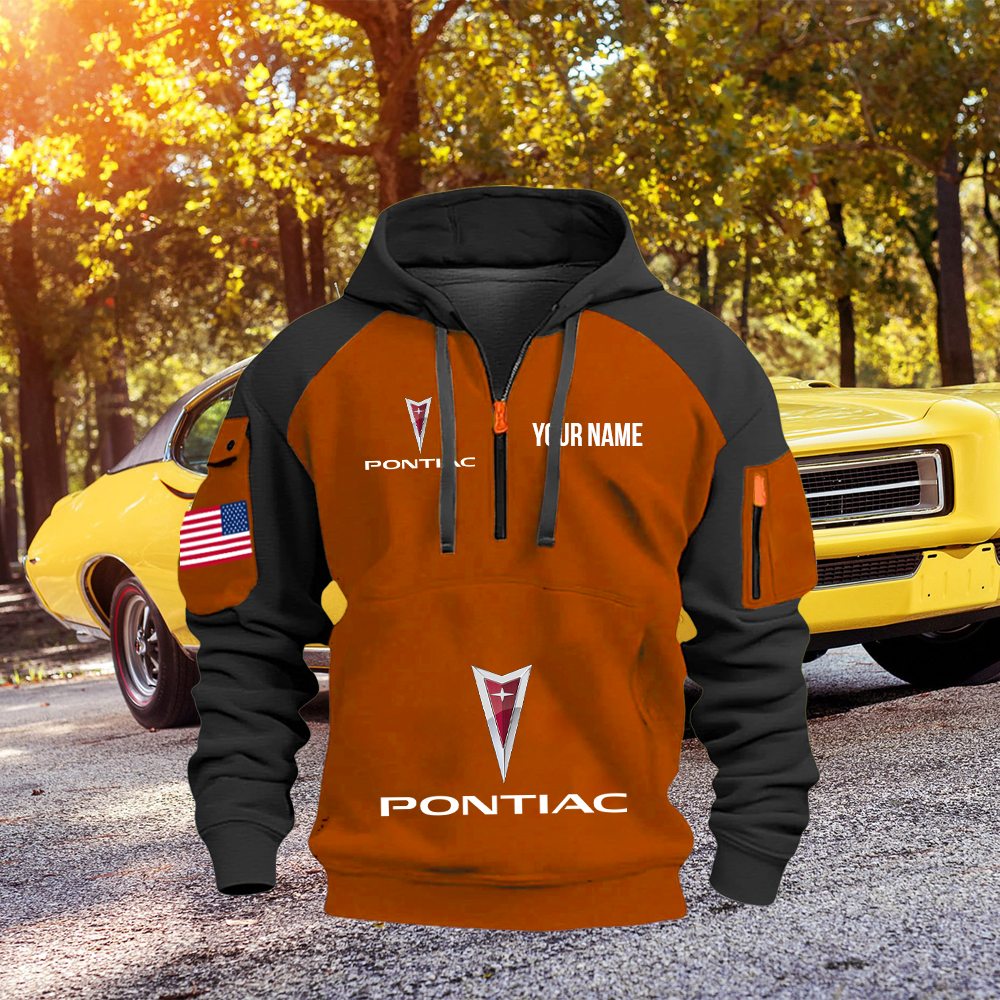 PT Custom Print Name Quarter Zipper Hoodie