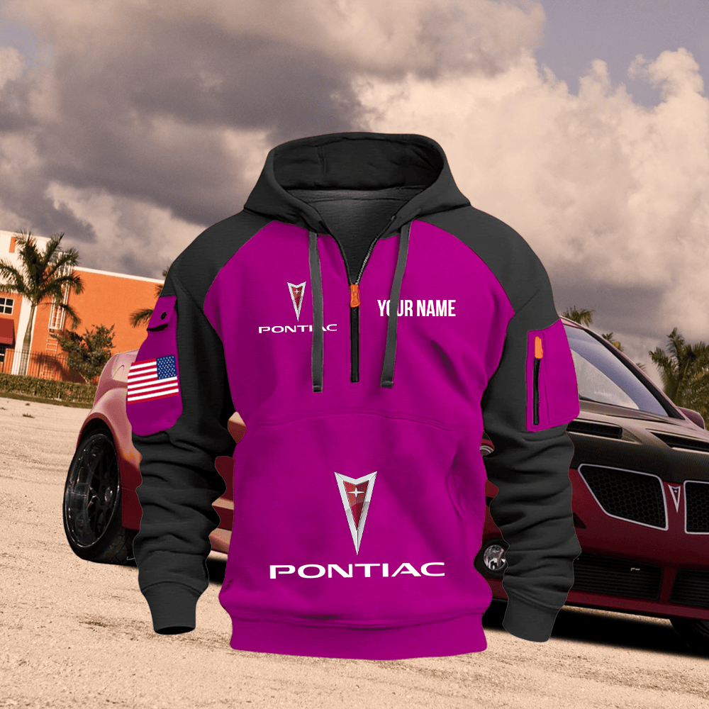 PT Custom Print Name Quarter Zipper Hoodie