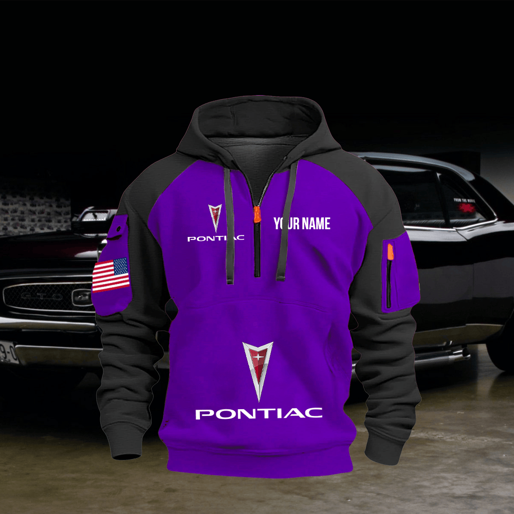 PT Custom Print Name Quarter Zipper Hoodie