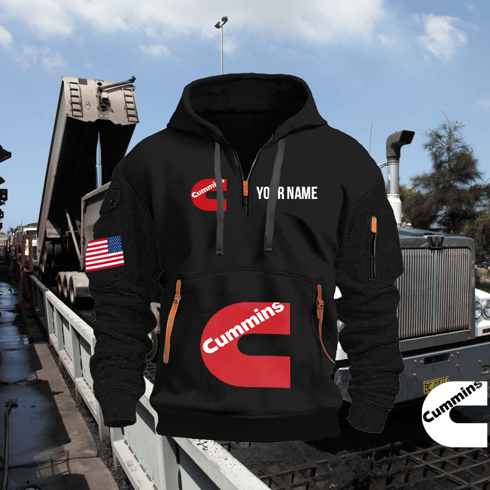 CM Custom Print Quarter Zipper Hoodie