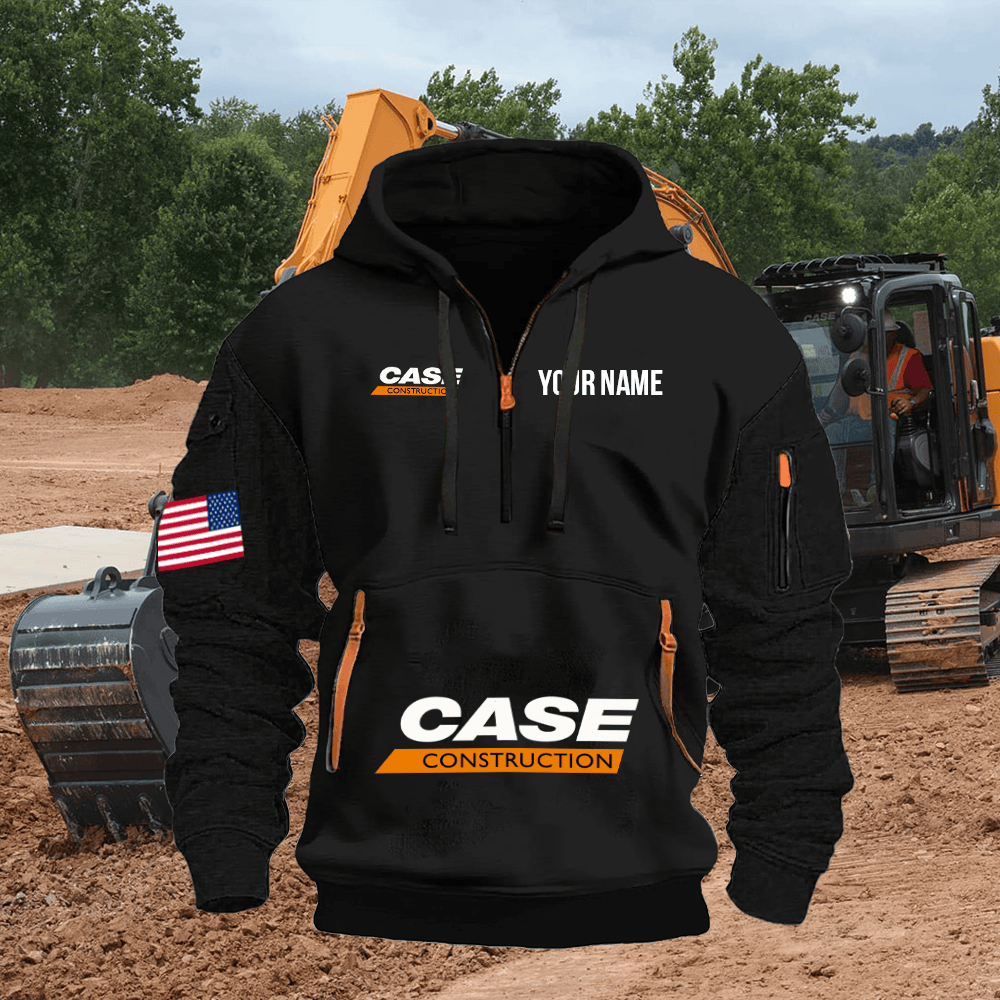CS CE Print Name Quarter Zipper Hoodie
