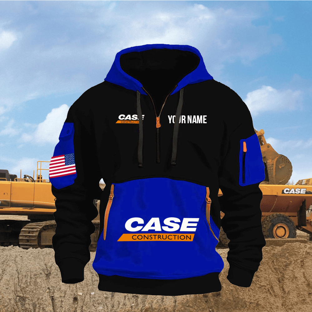 CS CE Print Name Quarter Zipper Hoodie