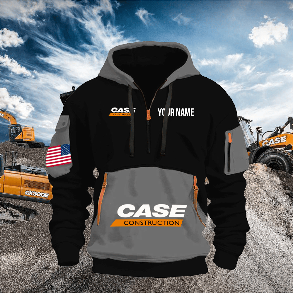CS CE Print Name Quarter Zipper Hoodie