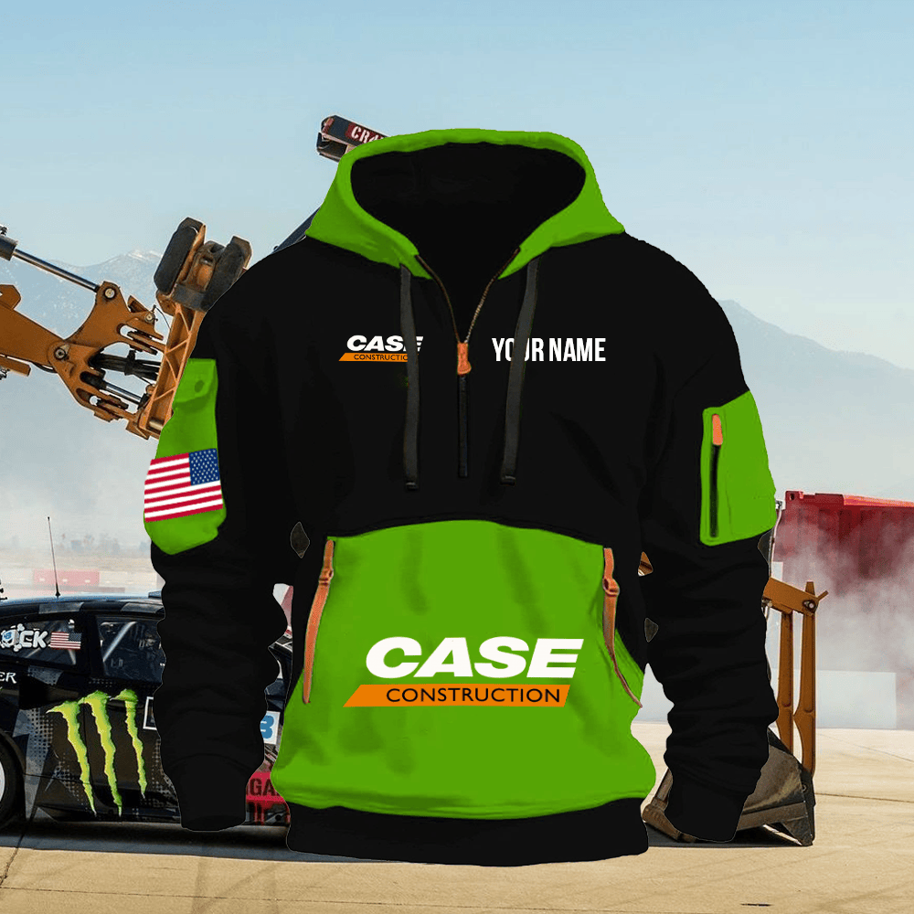 CS CE Print Name Quarter Zipper Hoodie