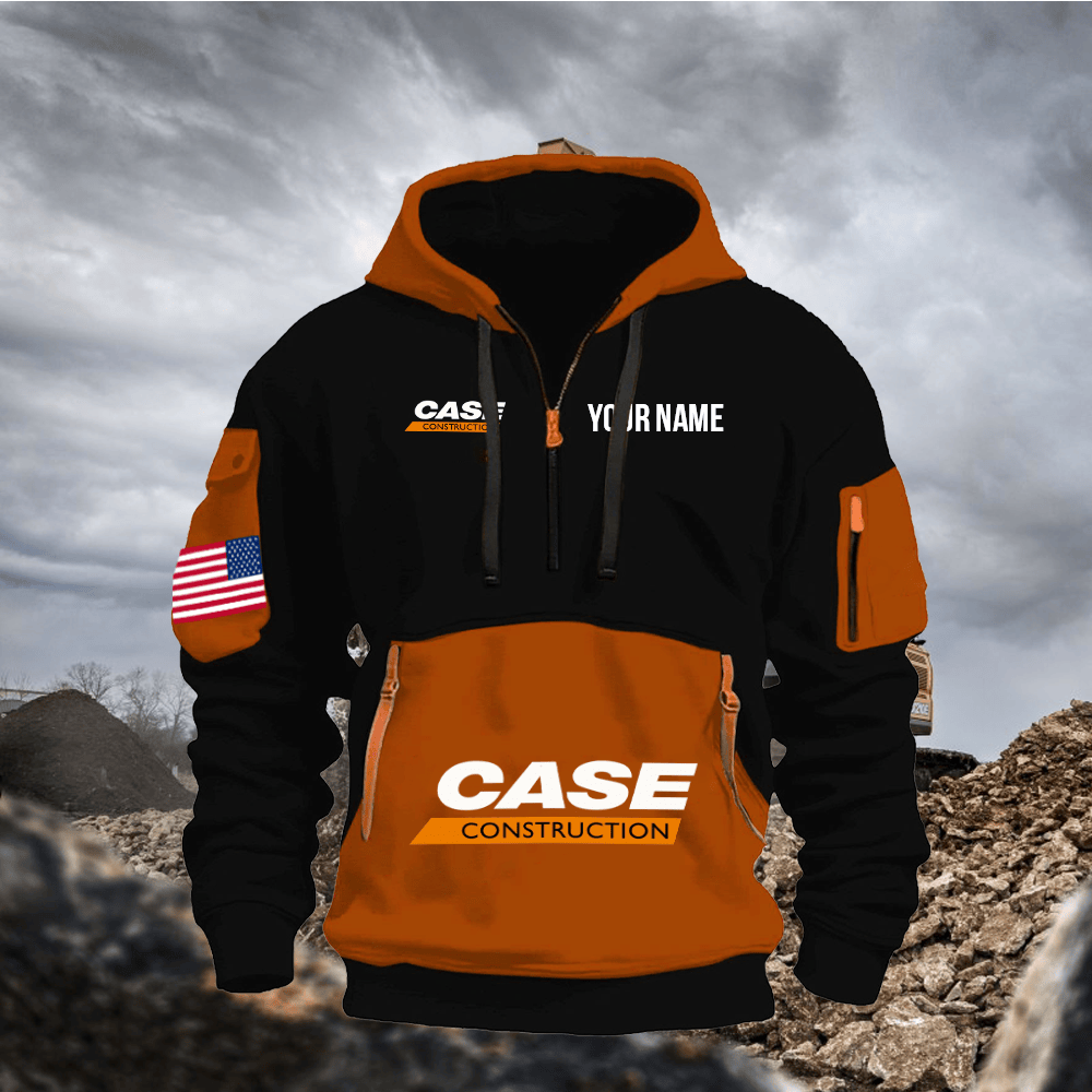 CS CE Print Name Quarter Zipper Hoodie