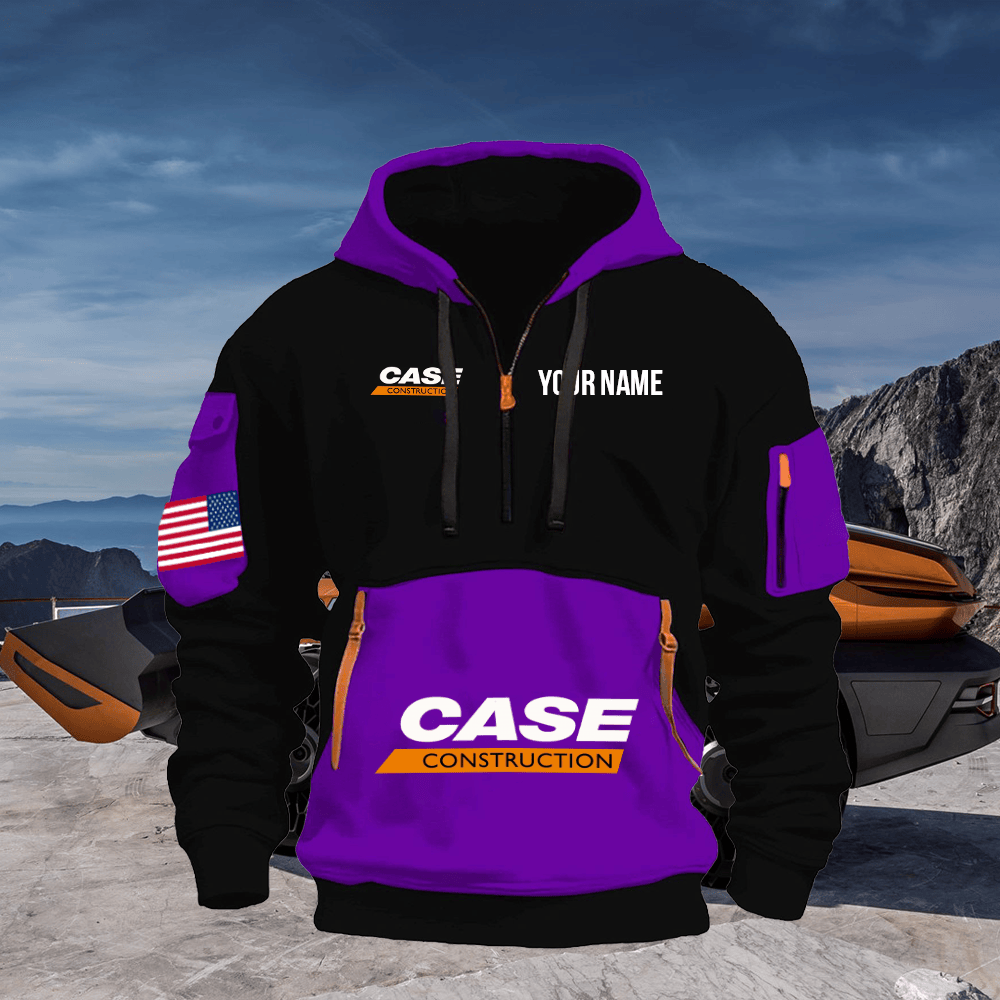 CS CE Print Name Quarter Zipper Hoodie