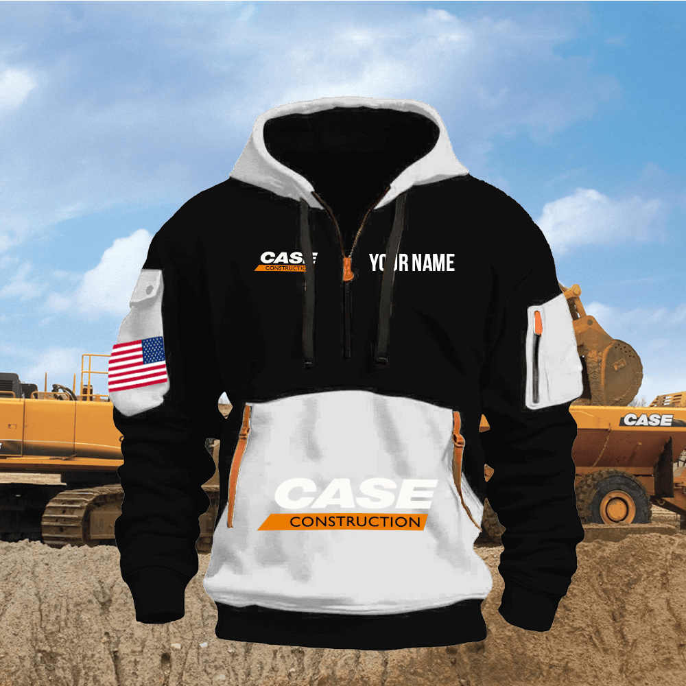 CS CE Print Name Quarter Zipper Hoodie