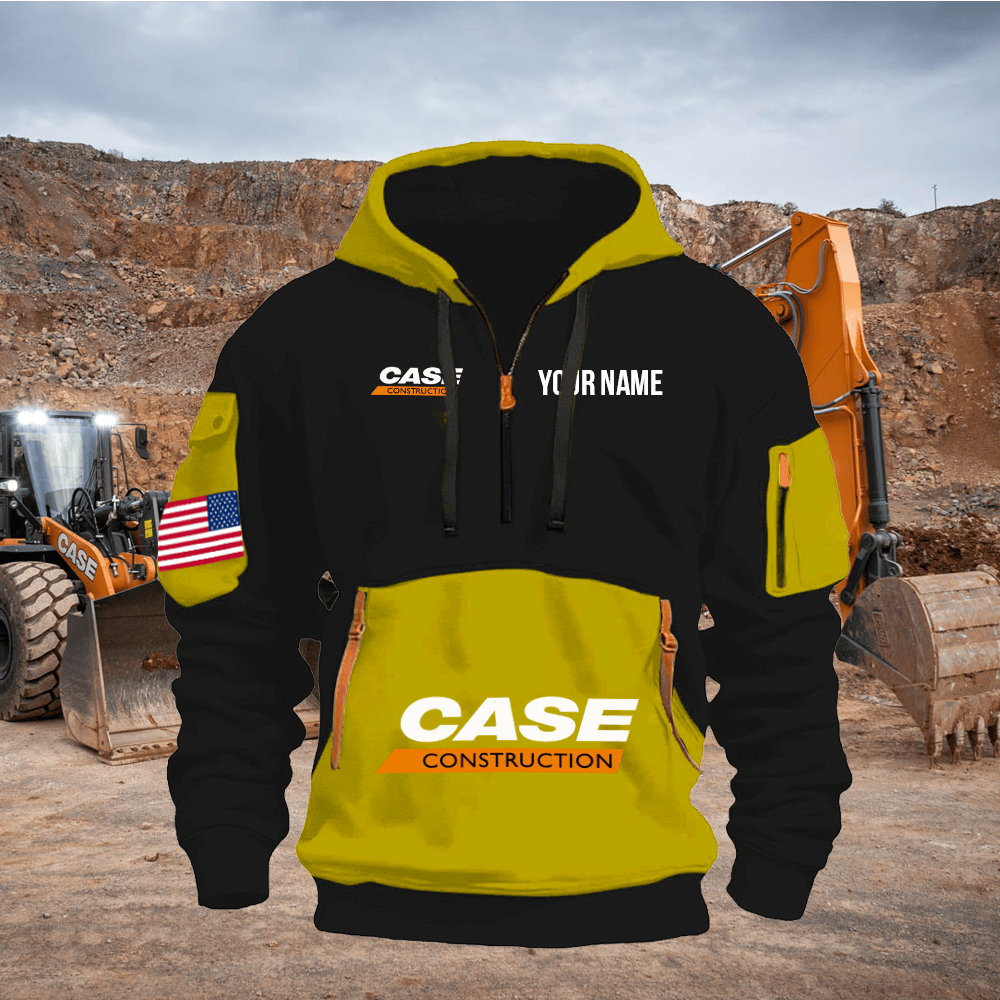 CS CE Print Name Quarter Zipper Hoodie