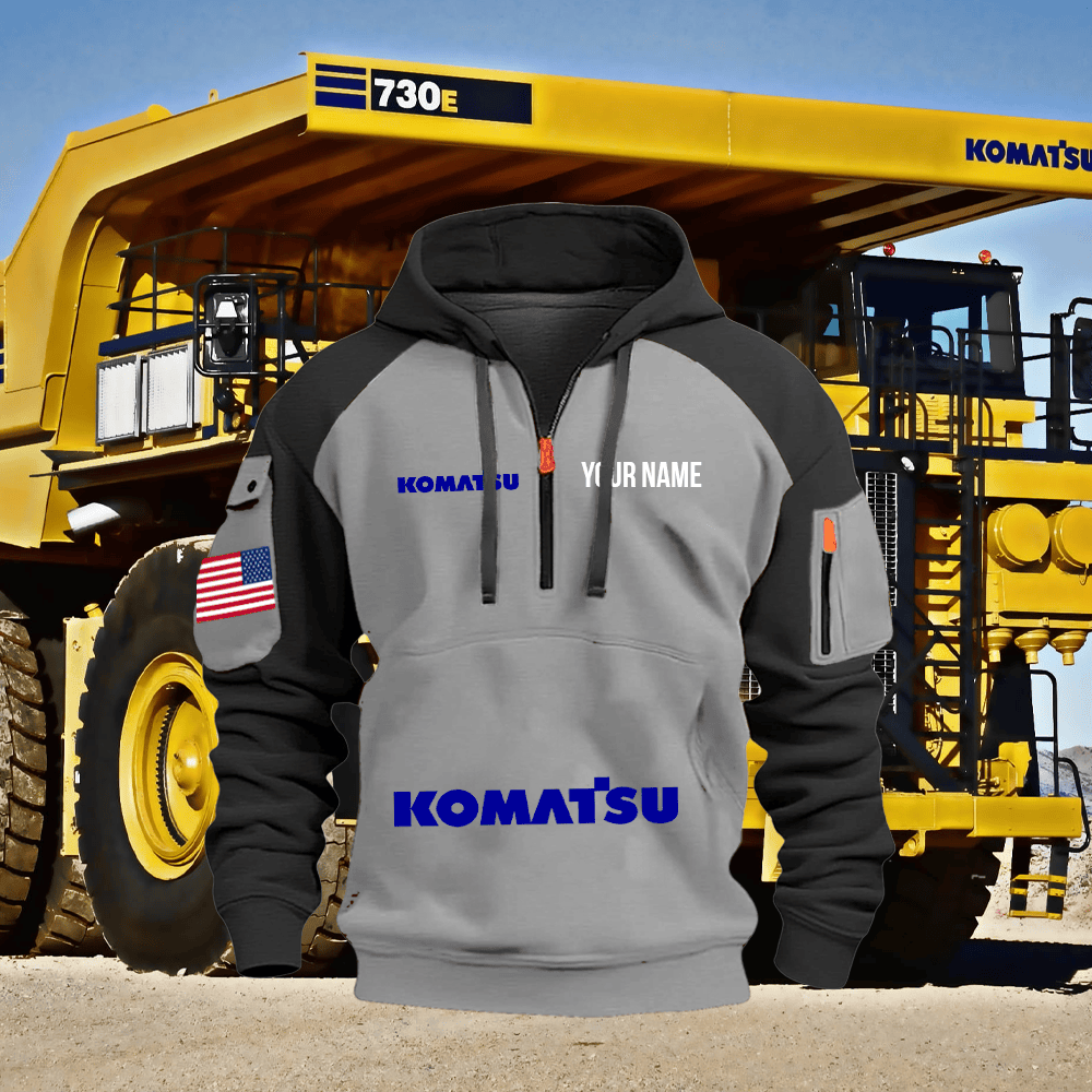 KM Custom Name Quarter Zipper Hoodie