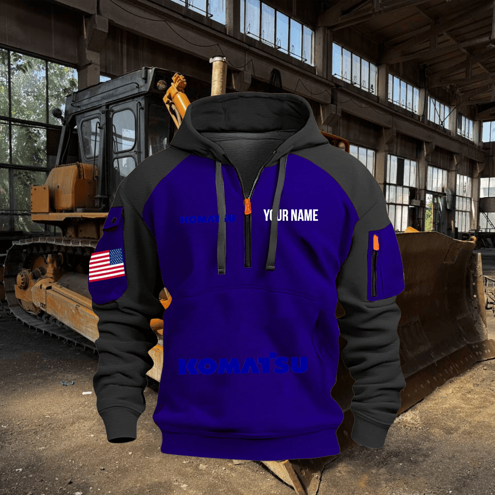 KM Custom Name Quarter Zipper Hoodie