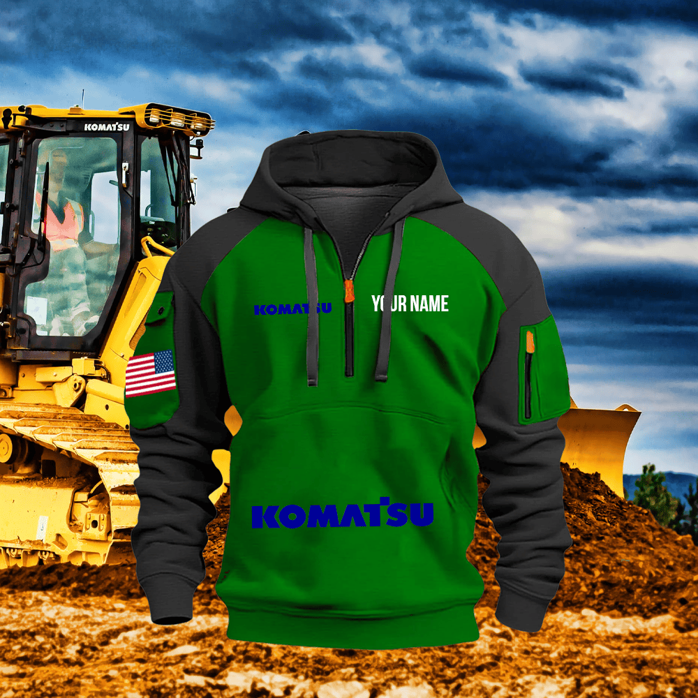 KM Custom Name Quarter Zipper Hoodie
