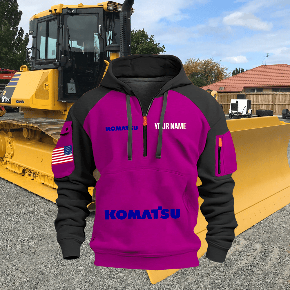 KM Custom Name Quarter Zipper Hoodie
