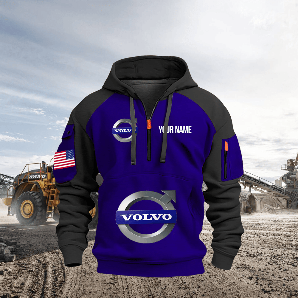 VV CE Custom Name Quarter Zipper Hoodie