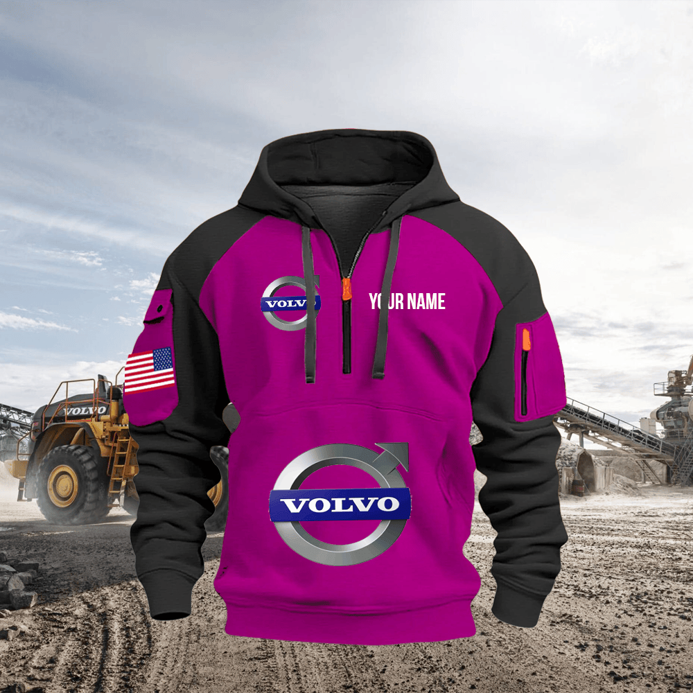 VV CE Custom Name Quarter Zipper Hoodie
