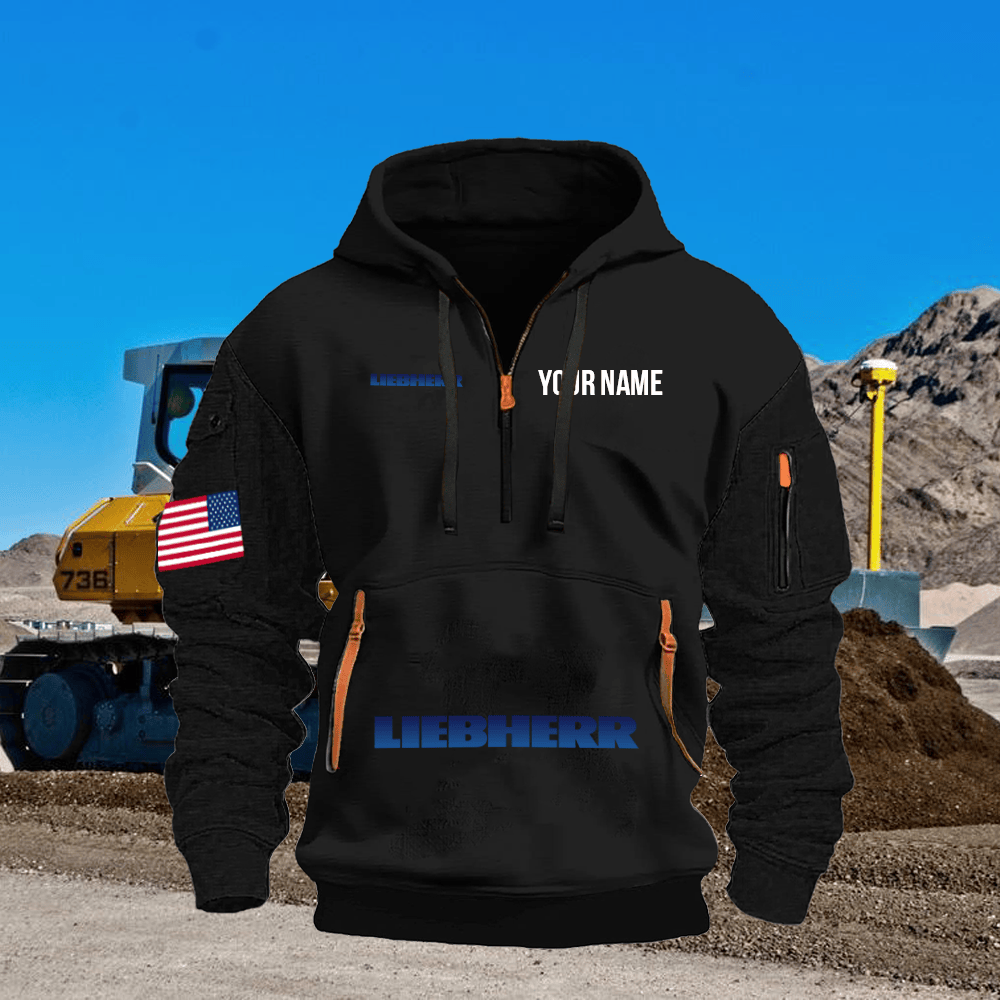 LB Custom Name Quarter Zipper Hoodie
