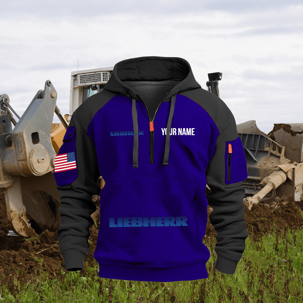 LB Custom Name Quarter Zipper Hoodie