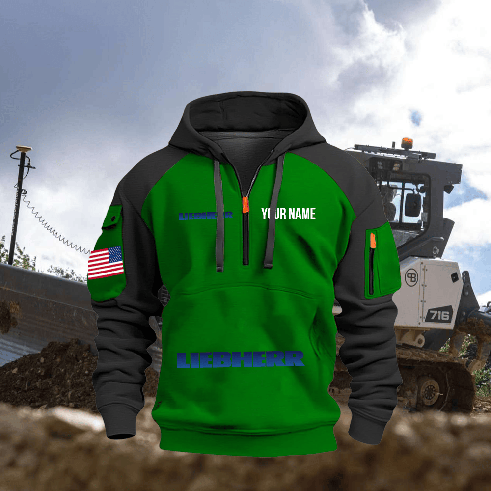 LB Custom Name Quarter Zipper Hoodie