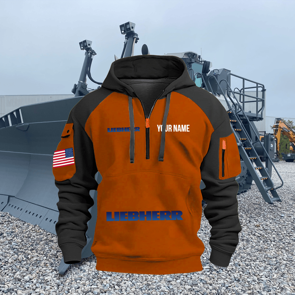 LB Custom Name Quarter Zipper Hoodie