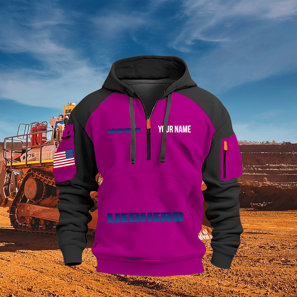 LB Custom Name Quarter Zipper Hoodie