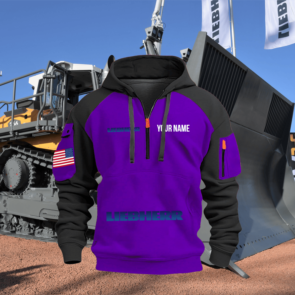 LB Custom Name Quarter Zipper Hoodie