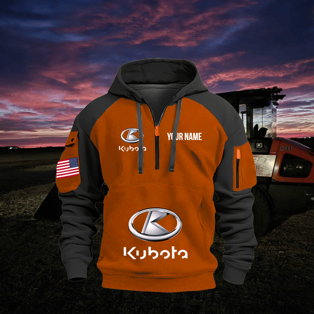 KB Custom Name Quarter Zipper Hoodie