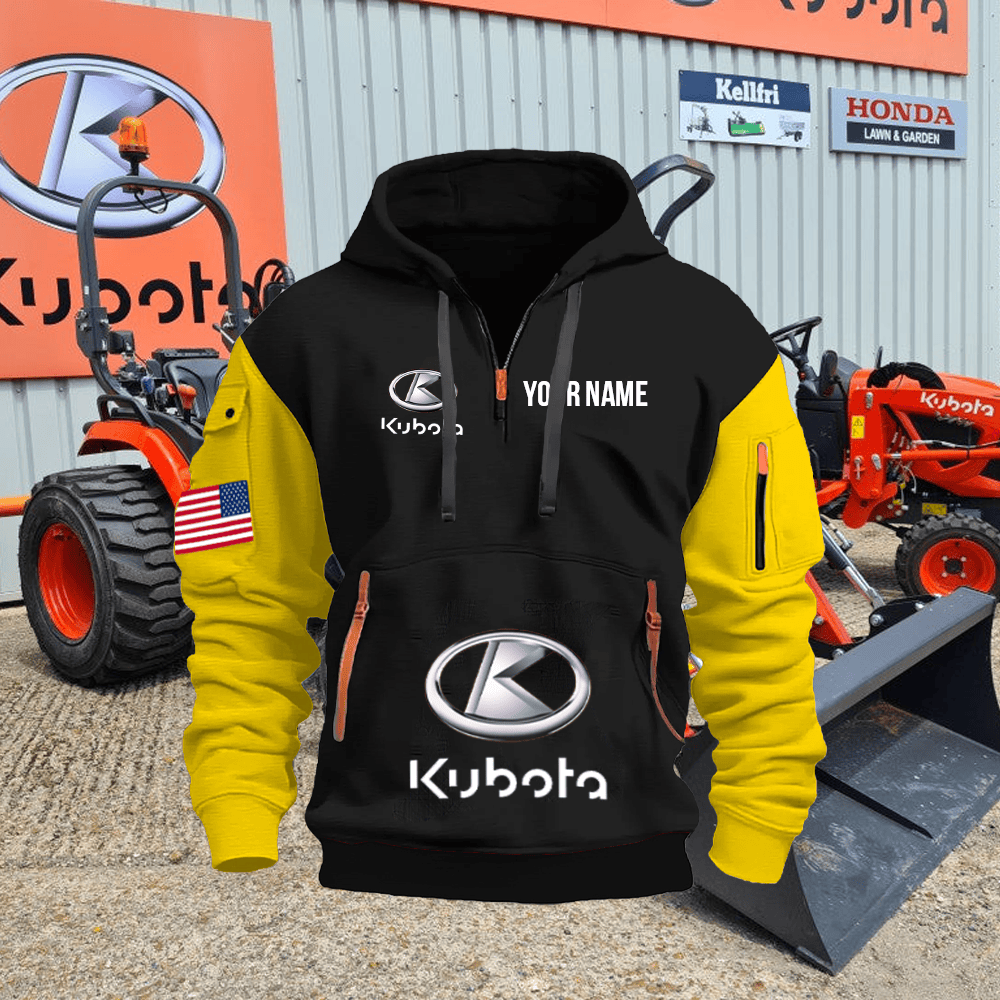 KB Custom Print Name Quarter Zipper Hoodie