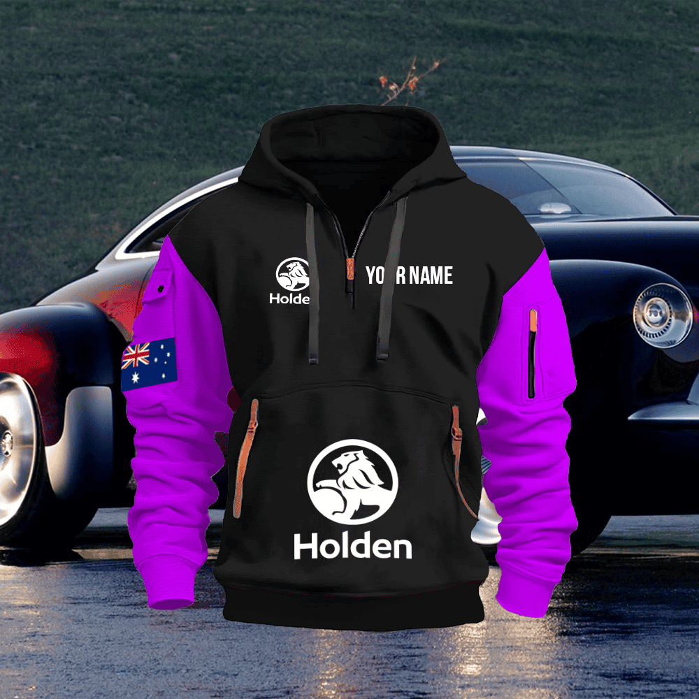 HOL Custom Print Name Quarter Zipper Hoodie
