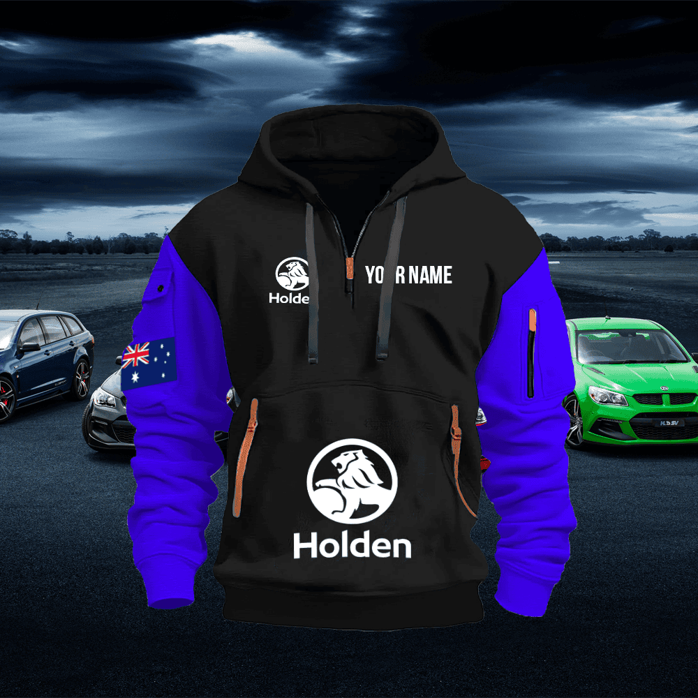 HOL Custom Print Name Quarter Zipper Hoodie