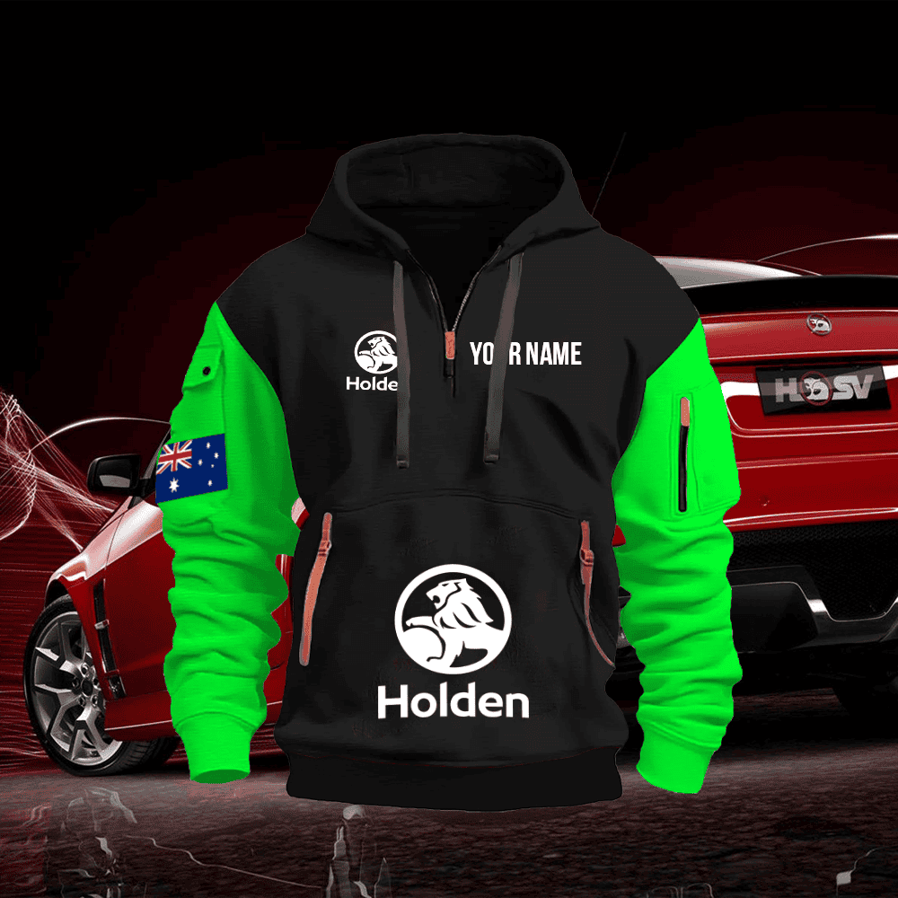 HOL Custom Print Name Quarter Zipper Hoodie