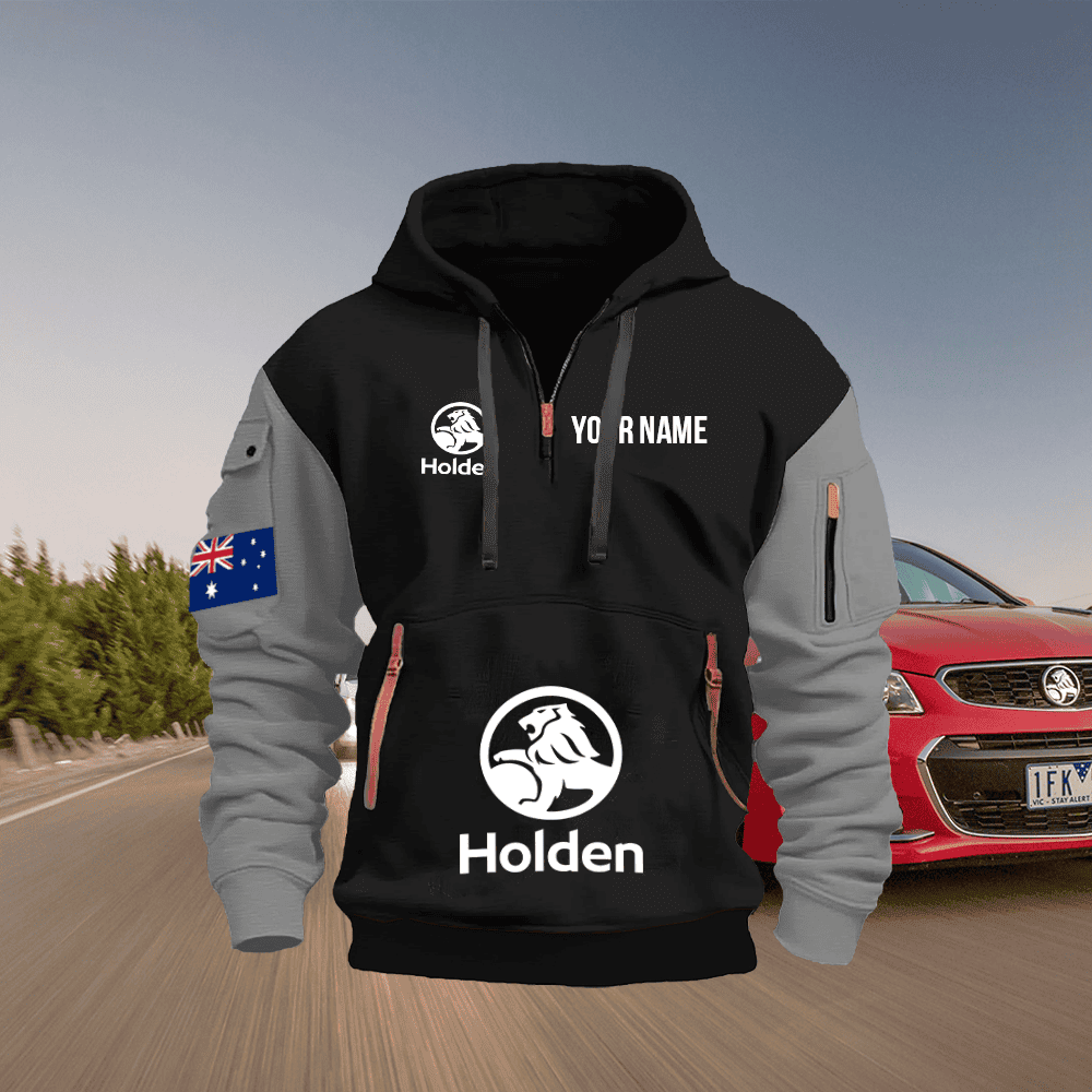 HOL Custom Print Name Quarter Zipper Hoodie