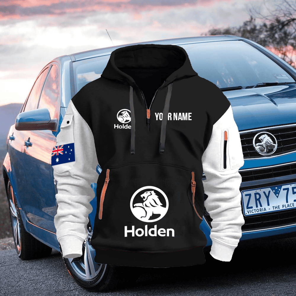 HOL Custom Print Name Quarter Zipper Hoodie