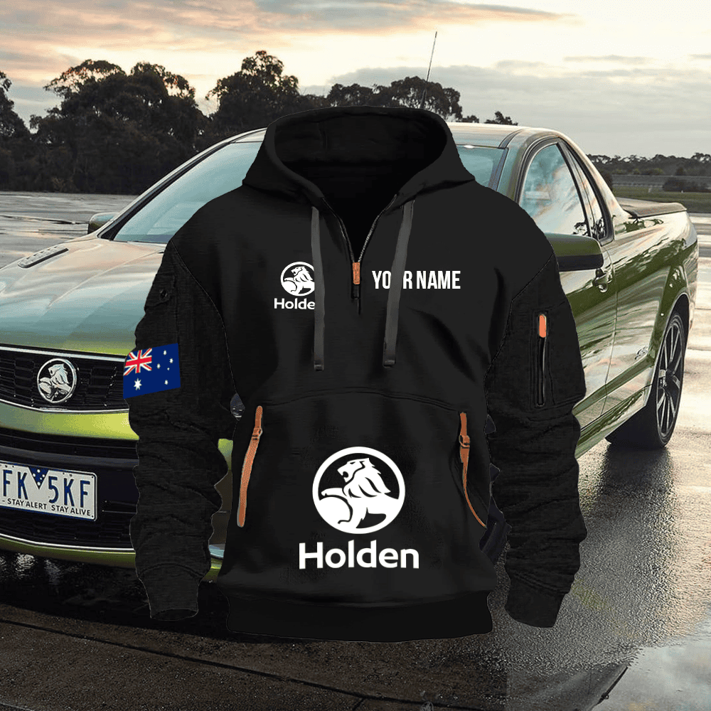 HOL Custom Print Name Quarter Zipper Hoodie