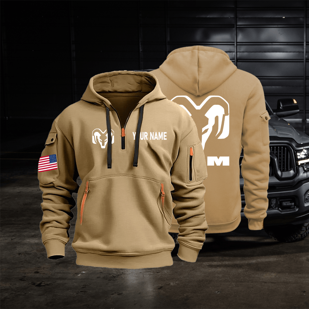 RAM Quarter Zip Unisex Hoodie