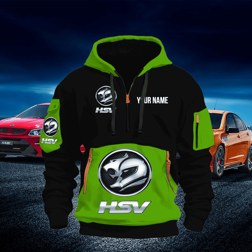 HSV Print Name Quarter Zipper Hoodie