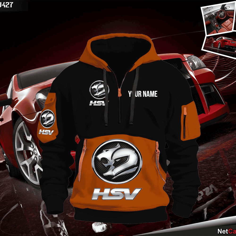HSV Print Name Quarter Zipper Hoodie