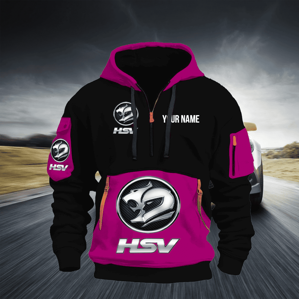 HSV Print Name Quarter Zipper Hoodie