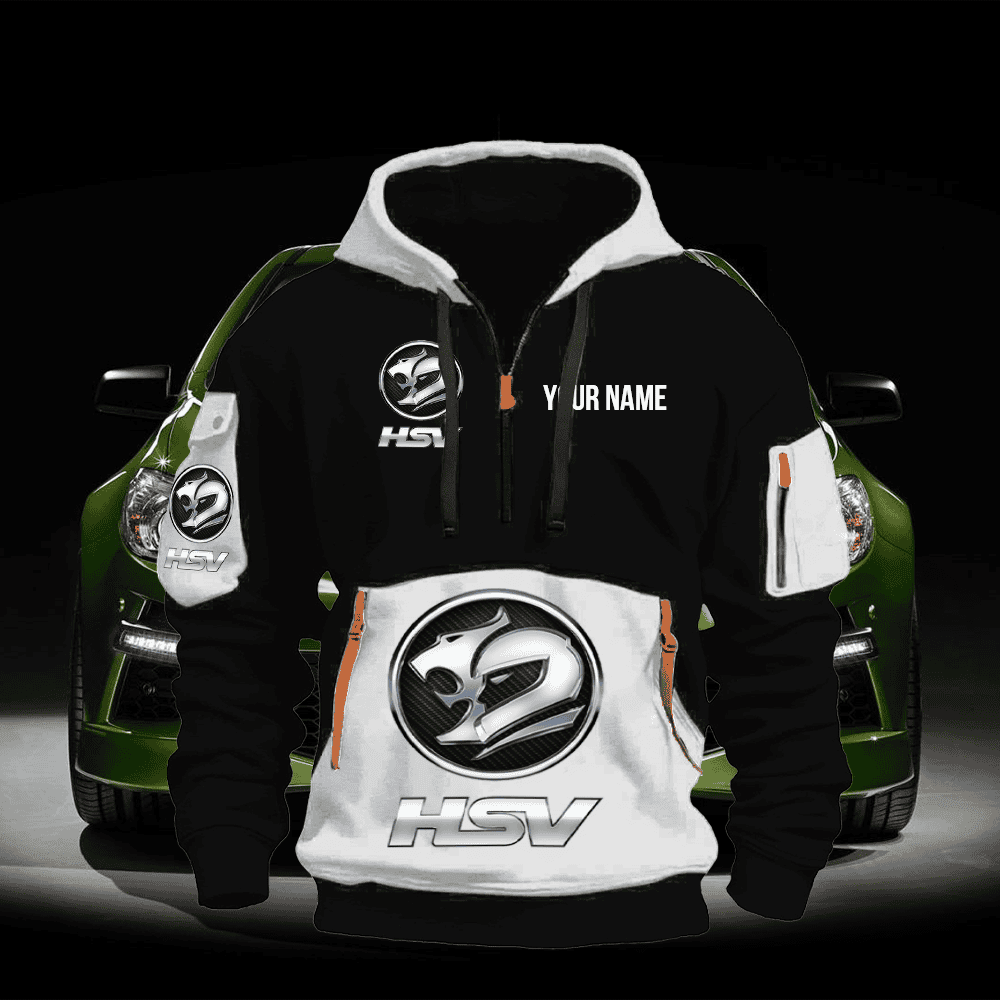 HSV Print Name Quarter Zipper Hoodie
