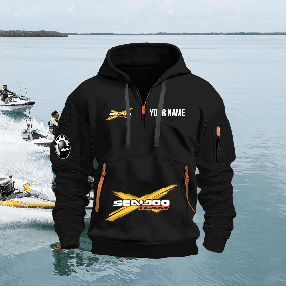 SD Custom Name Quarter Zipper Hoodie