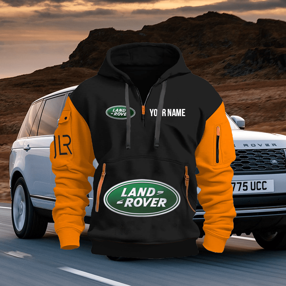 LR Custom Print Name Quarter Zipper Hoodie